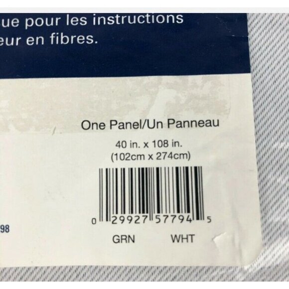 New Curtain Panel One Blackout Grommet Top Kenneth Sun Zero Off White 40" x 108" - Picture 3 of 6